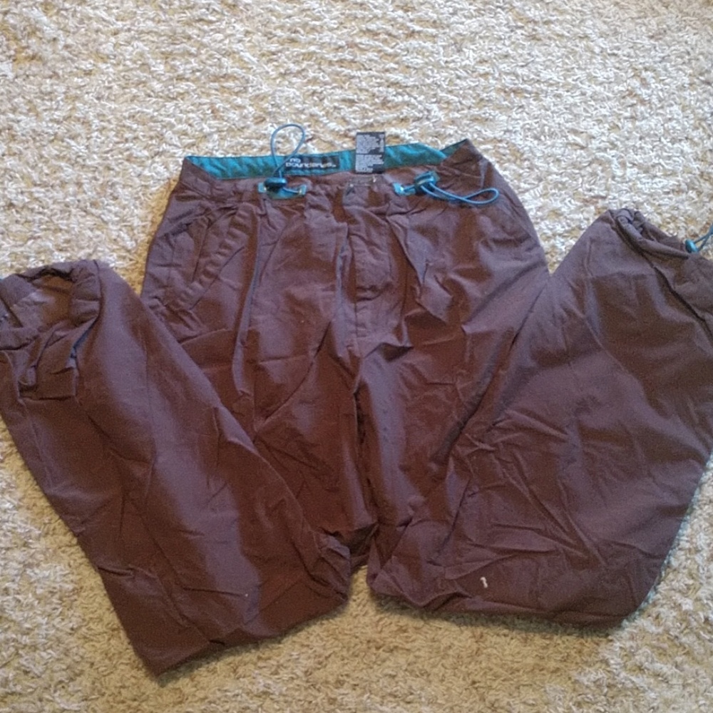 Brown drawstring cargo pants